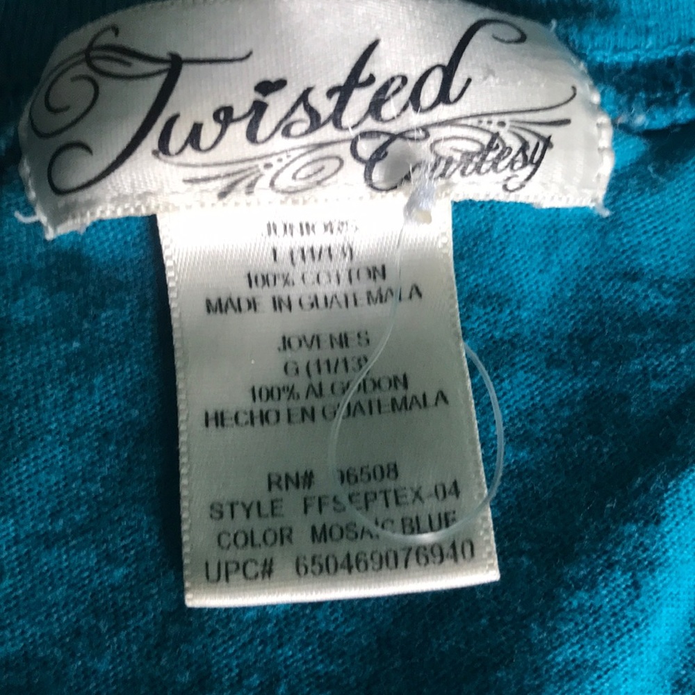 Blue twisted tee - Picture 3 of 3